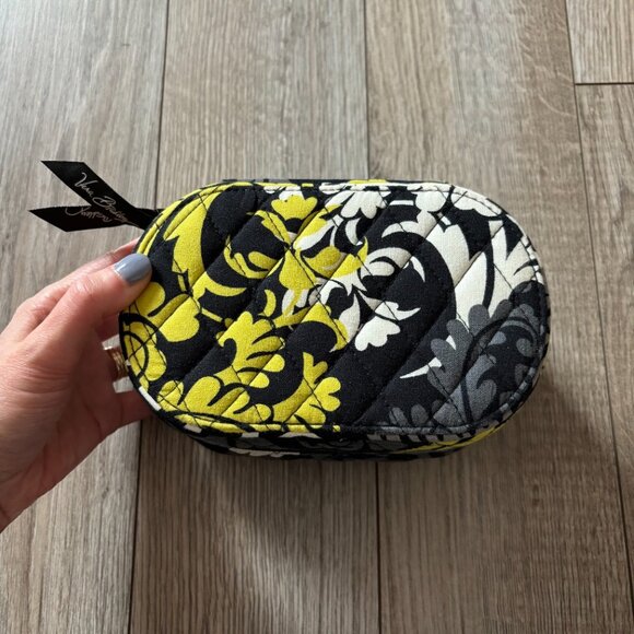 Vera Bradley Baroque Floral Pattern Jewelry Case Quilted Cotton Travel Organizer - Picture 4 of 17